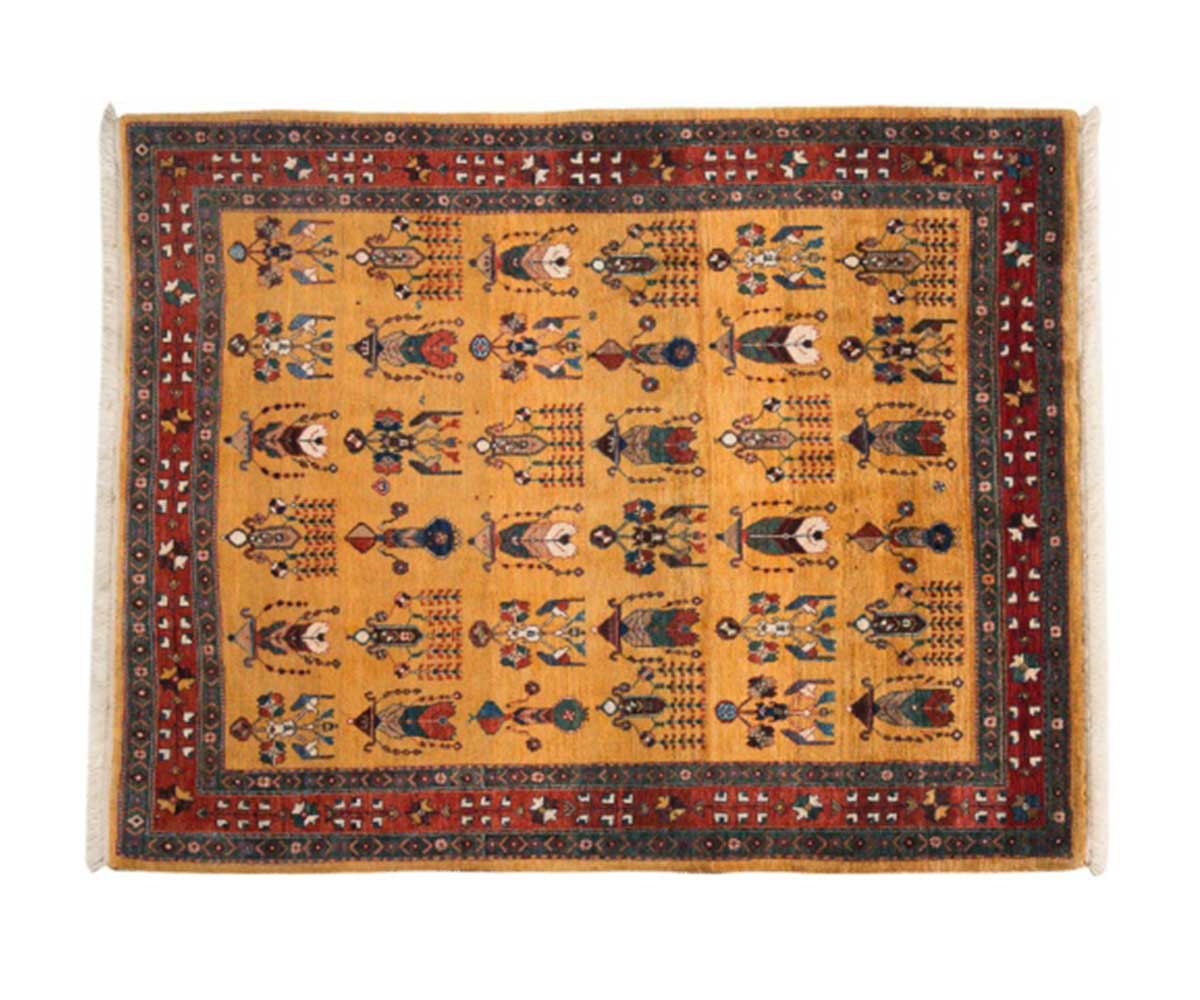 Χαλί-Κλασικό-Χειροποίητο-Gabbeh-Fein-158x197-cm-μάλλινο-πορτοκαλί-Περσία-1.jpg Χαλί Κλασικό Χειροποίητο Gabbeh Fein 158x197 cm - Image 1