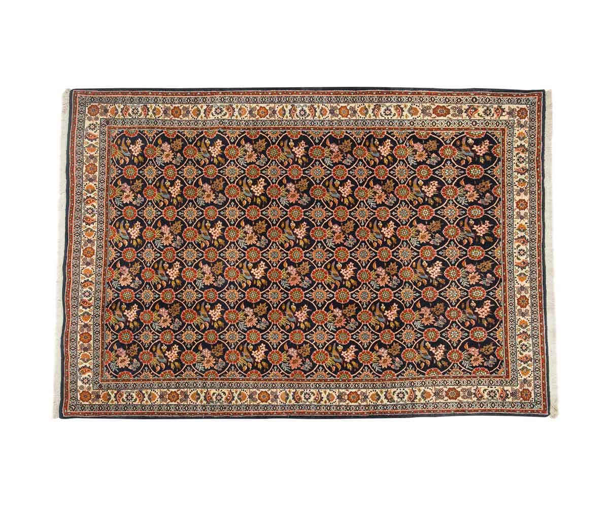 Χαλί-Κλασικό-Χειροποίητο-Weramin-167x240-μπλεπορτοκαλίμάλλινοΠερσία-1.jpg Χαλί Κλασικό Χειροποίητο Weramin 167x240 cm - Image 1