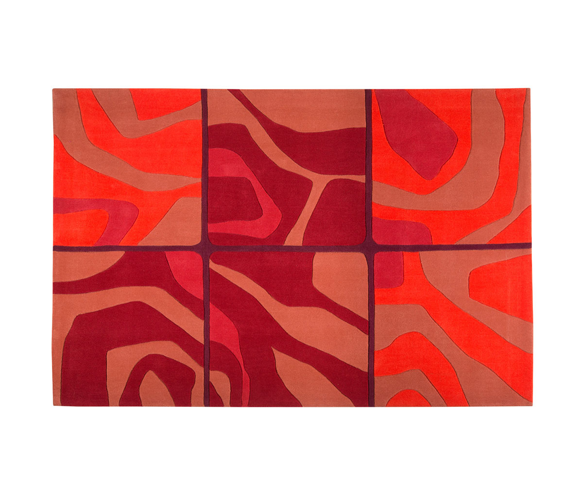 Χαλί-Μοντέρνο-Camo-170×240-cmπορτοκαλίκόκκινοσυνθετικόΜπενελούξ-1.jpg Χαλί Μοντέρνο Camo 170x240 cm - Image 1